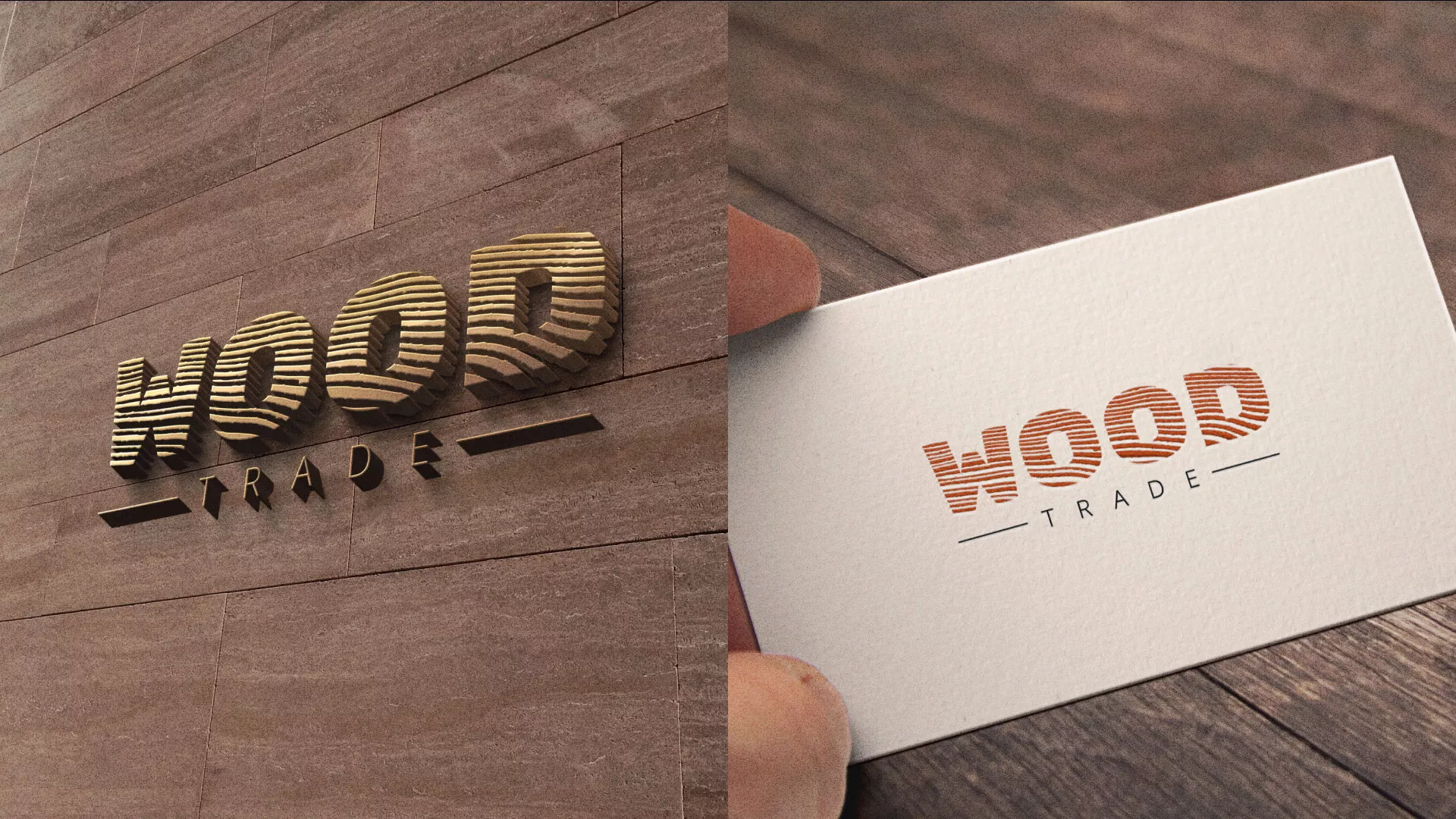Разработка логотипа для компании «Wood Trade» в Геленджике