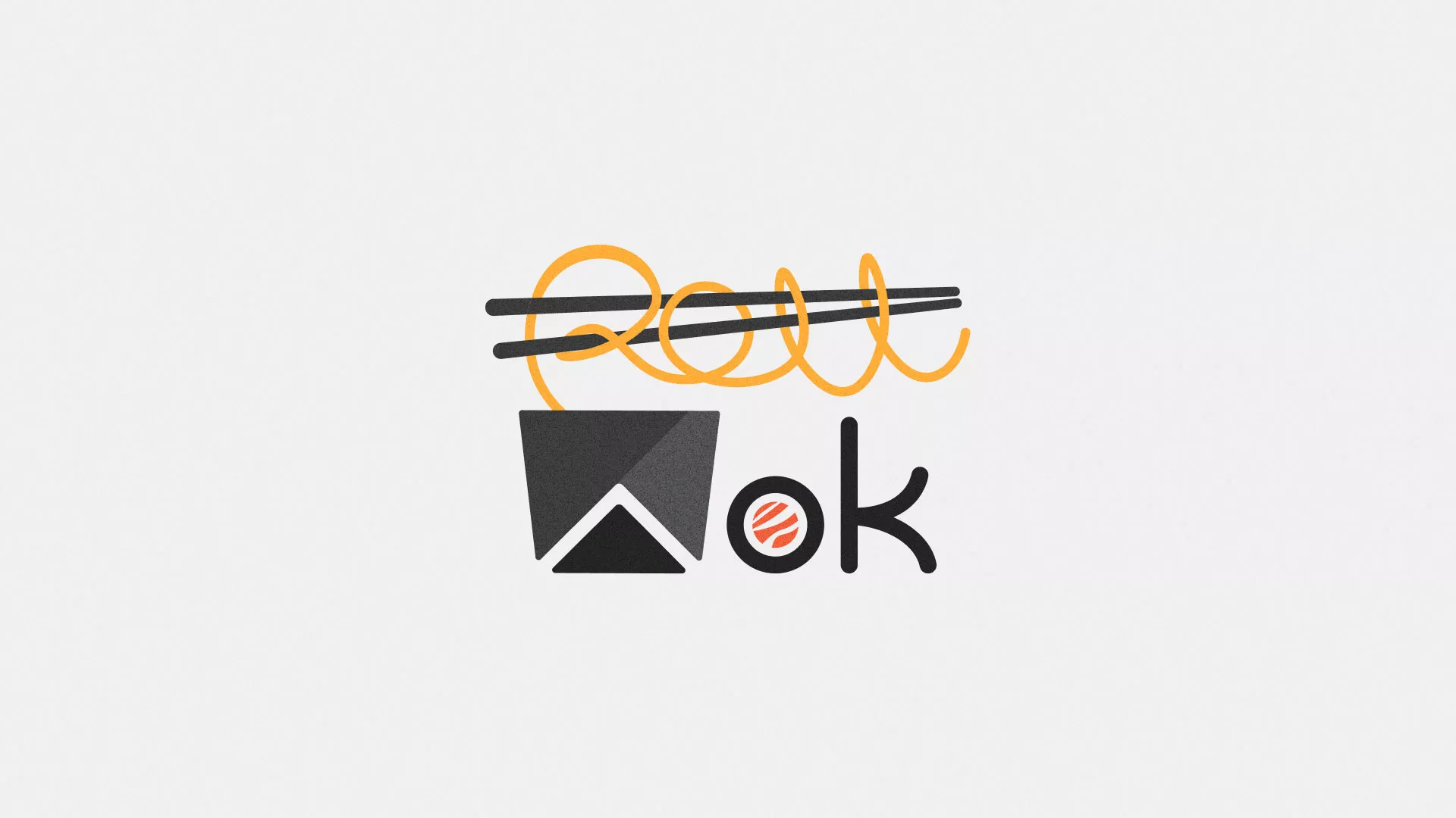 Разработка логотипа в Геленджике для суши-бара «Roll Wok Club»