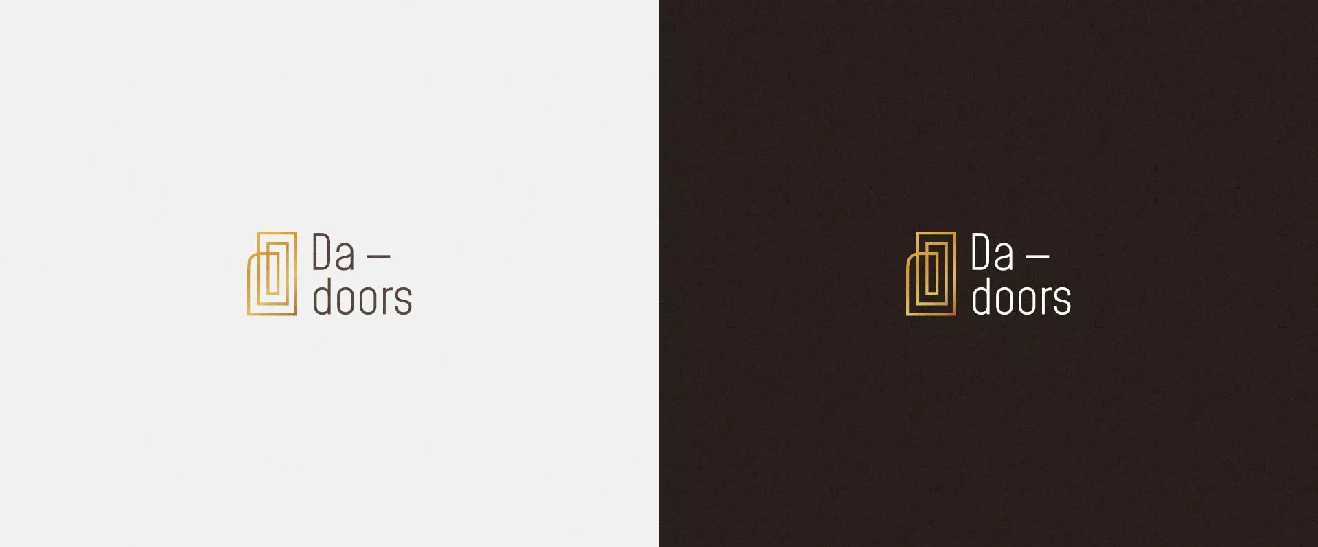 Разработка логотипа для компании «DA-DOORS» в Геленджике